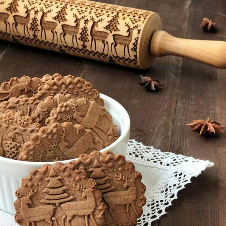 Rolling Pin Christmas Embossing