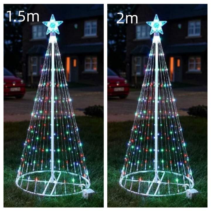 Multi Color LED Animated Outdoor Christmas Tree Lights Christmas Lights Christmas Garden Countryard Decorations