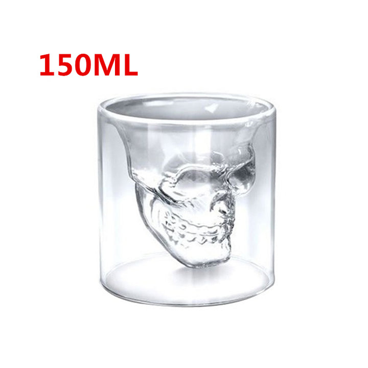 Skull Skull Double Transparent Glass