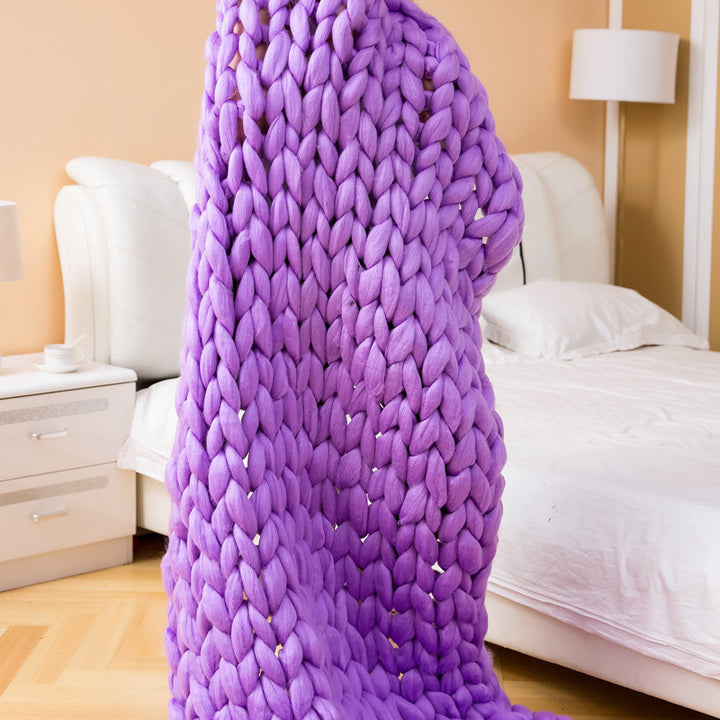 Nordic Thick Wool Hand-woven Blanket