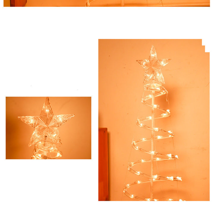 New Style LED Spiral Christmas Tree Light Christmas Spiral Tree Indoor And Outdoor Decoration Lights