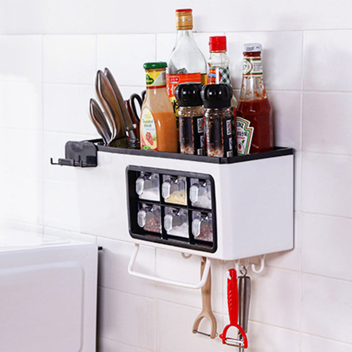 Multifunctional wall-mounted home storage jar