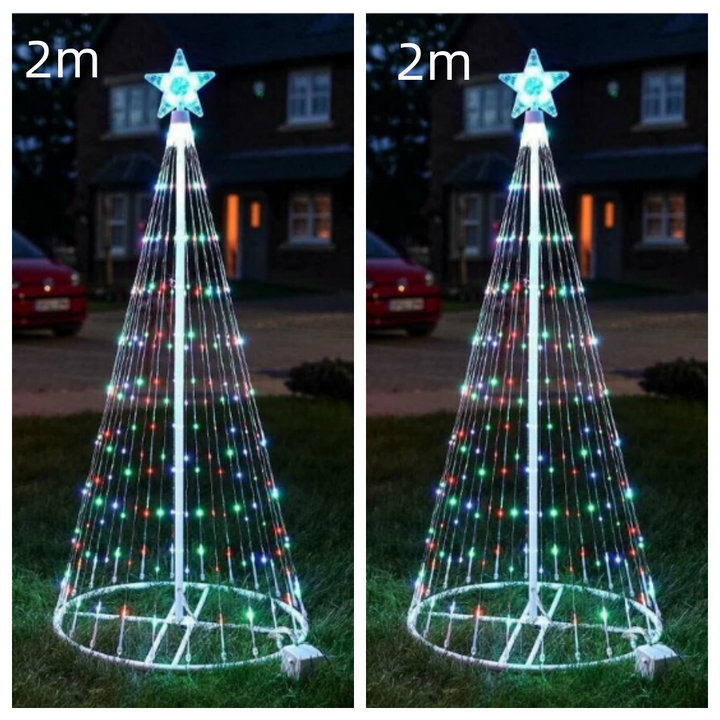 Multi Color LED Animated Outdoor Christmas Tree Lights Christmas Lights Christmas Garden Countryard Decorations