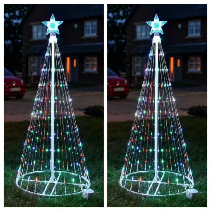 Multi Color LED Animated Outdoor Christmas Tree Lights Christmas Lights Christmas Garden Countryard Decorations