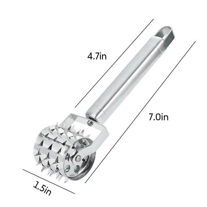 Stainless Steel Meat Tenderizer Roller Hammer Mallet For Steak Beef Chicken Tool Stainless Steel Meat Tenderizer Roller Hammer Mallet Steak Beef Chicken Tool Multifunctional Home Kitchen Cooking Acces