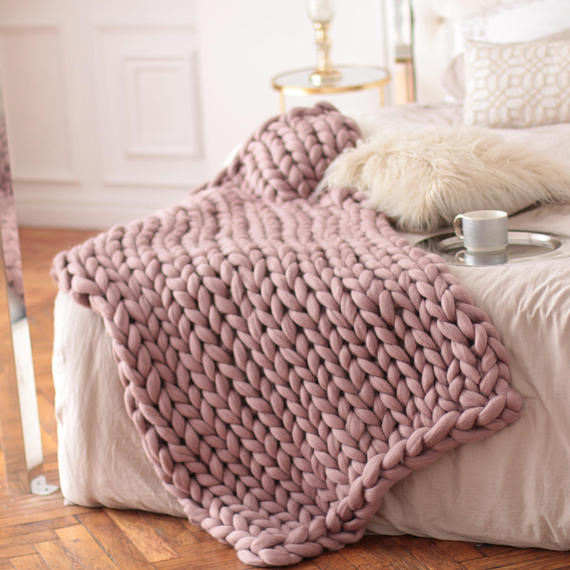 Nordic Thick Wool Hand-woven Blanket