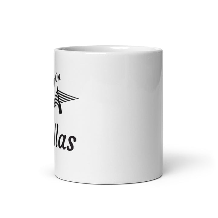 White glossy mug