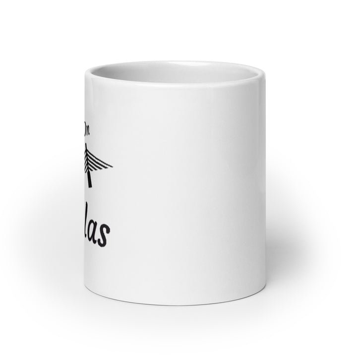 White glossy mug